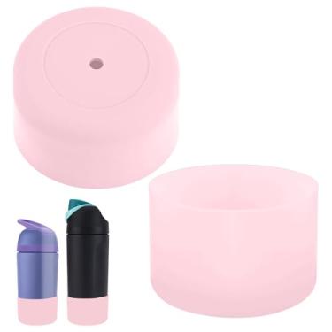 Imagem de 2 peças de bota de silicone para garrafa de água infantil Owala 473 g/396 g, capa de garrafa de água antiderrapante, protetor de fundo antiamassado, envoltórios compatíveis com acessórios de garrafa