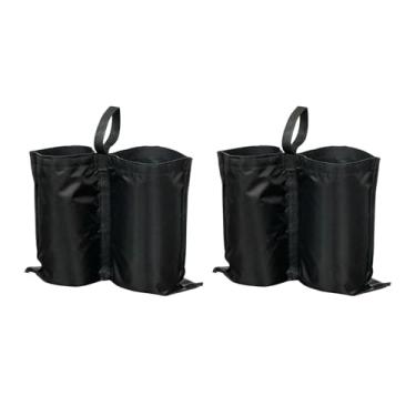Imagem de Deevoka 2 peças de sacos de peso de cobertura para barraca ao ar livre, saco de areia fácil de encher com alça, pesos de perna, sacos de areia para abrigo