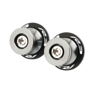 Imagem de jininshengxindianzi Compatible With R3 R7 R25 1999-2022 YZF-R3 YZF-R25 YZF-R7 CNC Swingarm Spools Sliders Stand Screws M6 Bolts Motorcycle Accessories(R3 Titanium)