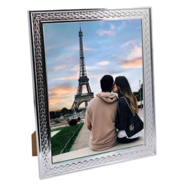 Imagem de Porta Retrato Moldura 20x25 Mesa ou Parede Entalhado - Square Center, 