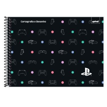 Imagem de Caderno cartografia capa dura 80fls Playst. 2513172 Spiral Ps