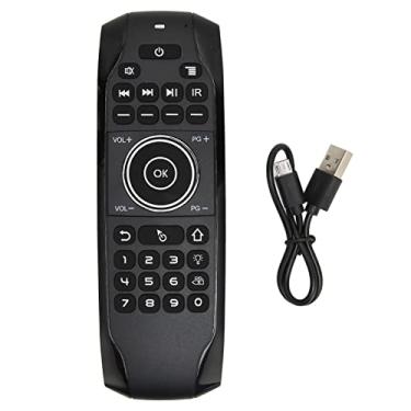 Imagem de Controle remoto de ar com controle de voz, indicador LED de duas cores, calibração automática, emparelhamento para TV Box Computador Smart Television (G7BTS)