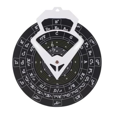 Imagem de JunZheHub Círculo de Quintas de Roda Círculo de Quintas Roda Guitarra Baixo Profissionais Violino Musical Educacional Iniciante Melodia Ferramenta, Preto