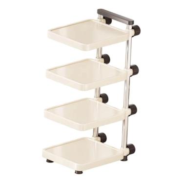 Imagem de IEUDNS Organizador de panelas e escorredores de louça, multifuncional, resistente, ajustável para assadeiras, despensas e frigideiras de