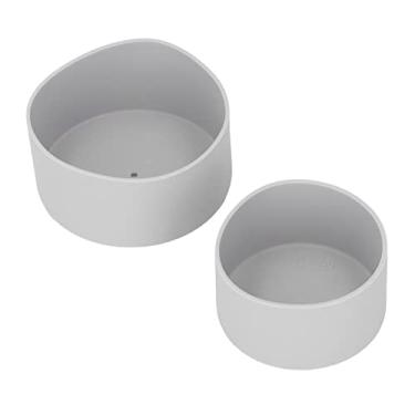 Imagem de TOPINCN 2 PCs Bottina de Garrafa de água, Manga de Silicone BOOT BOOT Proteção da Garrafa de água Manga Inferior, Acessórios Tampa de Manga Protetor de Baixo para Copo Térmico Espaço (Cinza)
