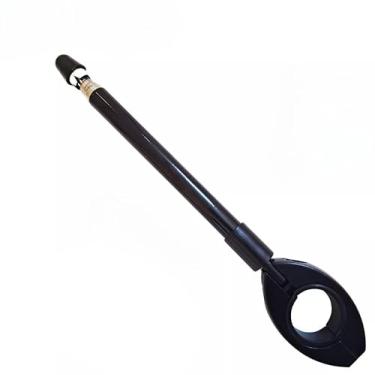 Imagem de Antena Aço Inox Corta Pipa Universal Modelo Retrátil Anti Cerol Guidão Para Moto 6 Estágios(Preto,1 unidade)