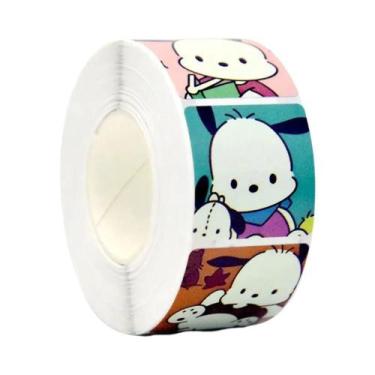 Imagem de Rolo De Adesivos Sanrio Fofos 500pcs Cinnamoroll My Melody Kuromi Ades