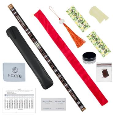 Imagem de YCXYQ Chave C - Flauta de Bambu Profissional Amargo Dizi Artesanal Instrumento Musical Chinês Tradicional Adequado para Iniciantes com Conjunto Completo de Acessórios