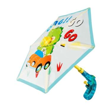 Imagem de Kokiya Guarda-chuva de brinquedo com spray de água, portátil, compacto, leve, engraçado, brinquedo de verão para quintal, festa na praia, gramado, Dinossauro