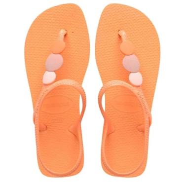Imagem de Sandália Havaianas Feminina Flash Urban Plus (Pessego, BR, Adulto, Faixa Numérico, M, 35, 36)
