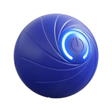 Imagem de Generic Bola de brinquedo elétrica inteligente para cachorros, bola de brinquedo para pular, interativo para cães e gatos dentro de casa, Azul
