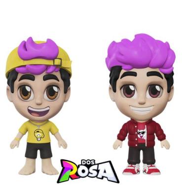 Imagem de Kit Bonecos Leozinho E Robson Turma Dos Rosa 15Cm - Algazarra