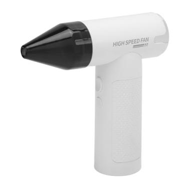 Imagem de ZJchao Duster de Ar Elétrico Sem Fio 3 Engrenagem Ventilador de Turbo de Ventilador Seco Ajustável Com 3 Bicos Substituíveis para o Teclado do Computador para o Ar Ao Ar Livre de Carro (Branco)