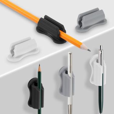 Imagem de KFHENSOMR 6 porta-canetas para parede, suporte de lápis adesivo de silicone para mesa atualizada, material de escritório, prancheta, organizador Stylus (3 cores)