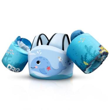 Imagem de Colete de natação DRQ Toddler Floaties, colete salva-vidas para crianç