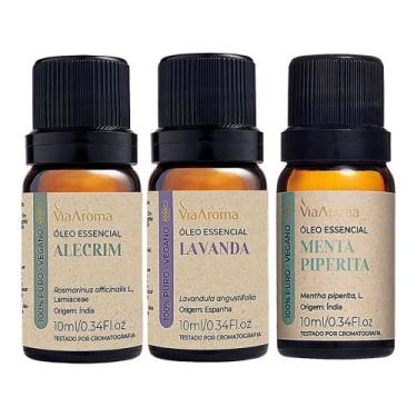Imagem de Óleo Essencial Lavanda + Alecrim + Menta Piperita Via Aroma