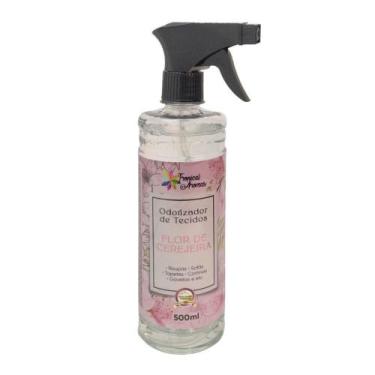 Imagem de Água Perfumada Tecido 500ml Aroma Flor De Cerejeira Tropical - TROPICA