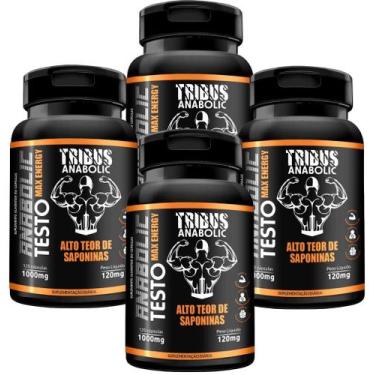 Imagem de Kit 4 Testo Max Energy 120 Cápsulas Medinfarm, Sem Sabor