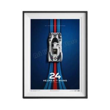 Imagem de Pôster Retrô De Carro Clássico, 24 Horas De Le Mans, Arte De Parede, P
