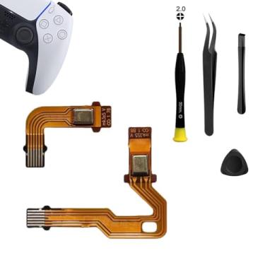 Imagem de MYPUQIAO 1 Conjunto De Cabos Flexíveis Microfone Para Substituição Ps5 V2 2.0 Bdm-020, Alça Esquerda E Direita, Fita Interna Microfone, Conector Lr Alto-Falante Do Playstation 5, Controle Dualsense