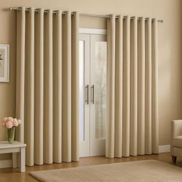 Imagem de Cortina Para Sala Ou Quarto Grande 3,00x2,50 metros Ideal Sala Quarto 