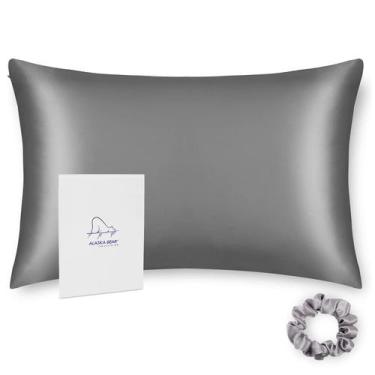 Imagem de Fronha de seda ALASKA BEAR Real Mulberry Silk Queen Size