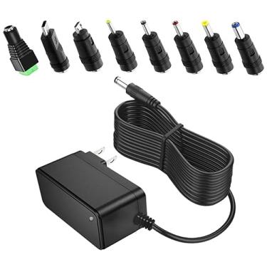 Imagem de Fonte de alimentação CC 5V 1A AC/DC adaptador transformador 5V 3 m substituição do cabo de alimentação com 8 pontas (USB Tipo-C) para câmera de segurança monitor de bebê Raspberry Pi