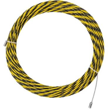 Imagem de Passador de Fio com Alma Aço Profissional –Passa fio Sonda Guia para Puxar Fios 10 Metros trançado Com Alma de aço 150kg