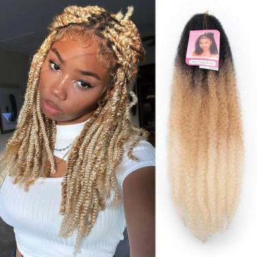 Imagem de Extensões de cabelo sintéticas Marley, 8 pacotes de 60 cm para trança 