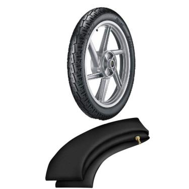 Imagem de Kit Pneu + Camara Cg Titan Fan 90/90-18 St300 Vipal