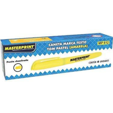 Imagem de Caneta Marca Texto MP 612 - Amarela - Caixa 06 uni.