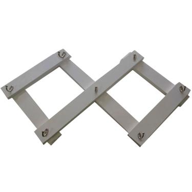 Imagem de Cabideiro de Parede Sanfona Branco Em Mdf