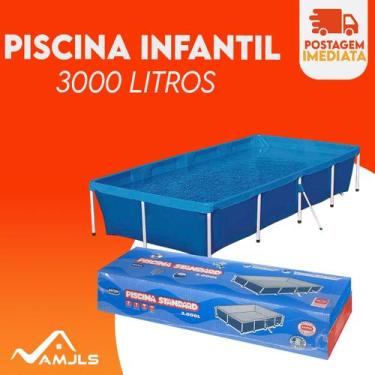 Imagem de Piscina 3000L + Capa + Forro Standard Retangular Inflável - Mor