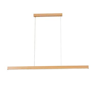 Imagem de Lustres Pingente Minimalismo LED Madeira Luzes Pendentes Sala de Jantar Decoração, Escritório Sala de Estar Luminária Pendente Pendurada Casa Luminária Interna (Cor: Madeira)