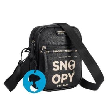 Imagem de Bolsa Transversal SNOOPY SP2638PT Preto Semax-Unissex