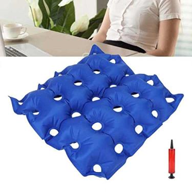 Imagem de Almofada insuflável portátil anti-escaras para assento de ar, almofada insuflável para pacientes idosos prostrados na cama, almofada insuflável para assento de cóccix para aliviar a dor nas costas e