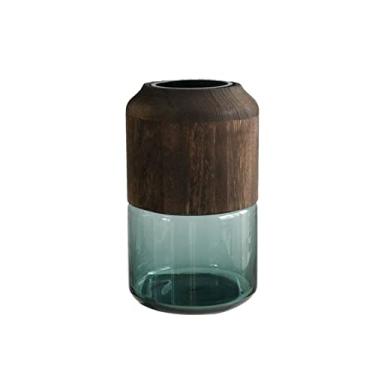 Imagem de Vasos de flores vaso de vidro moderno transparente vaso de flores secas de elevação de água 11,8 polegadas vasos de decoração de mesa decoração de casa sala de estar ornamento vaso decorativo (tamanho