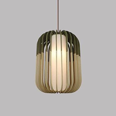 Imagem de YQSLQZZ Luminária pendente de restaurante retrô japonês, lustre criativo de ilha de cozinha, iluminação decorativa de café boêmio, luzes de teto suspensas, altura ajustável