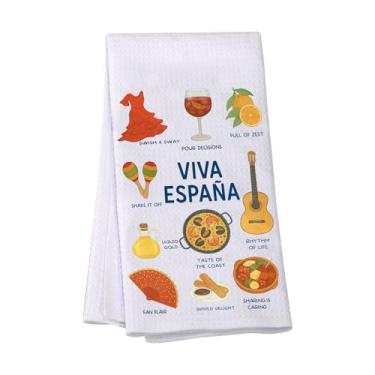 Imagem de VAMSII Presente de lembrança grega, toalha de cozinha para viagem às ilhas da Grécia, presente de inauguração de casa, presentes de orgulho do mar egeu da Grécia (USGreekTowel)