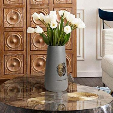 Imagem de Vaso Mecanismo de sepultura de vidro artesanato quarto mesas de cozinha evidências importantes placas decorativas belas linhas de cerâmica para flores (cor: C Tamanho: Médio) (Cor: B Tamanho: pequeno)