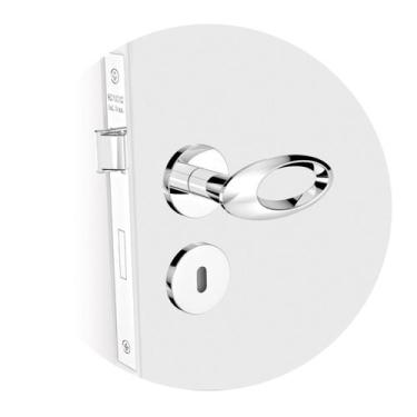 Imagem de Fechadura Open Golf Interna 40mm Ros22 Cromado (40x53) Soprano