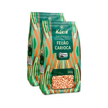 Imagem de Kit 2X: Feijão Carioca Orgânico Korin 500g