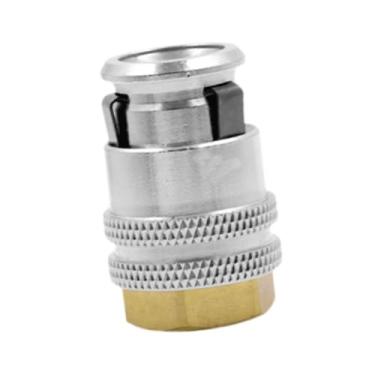 Imagem de Baoblaze Bico para encher pneus com clipe, acessórios de metal para serviços pesados, mandril de cobre para encher pneus, mandril de ar para bicicleta, 20mm