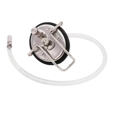 Imagem de Fabricação caseira de cerveja Carbonating Keg Lid with 0.5 Micron Carb stone Kegging Homebrew Corny Beer Keg Lid Acessórios para vinho