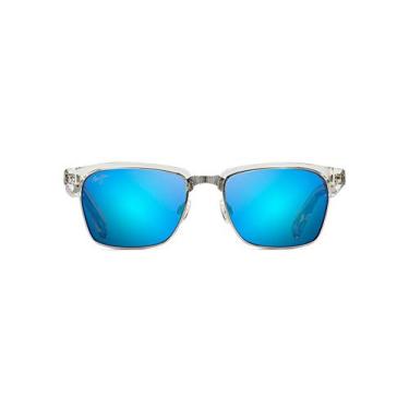 Imagem de Óculos de sol Maui Jim Kawika, lentes polarizadas patenteadas PolarizedPlus2, cristal/Blue Hawaii Polarized, médio