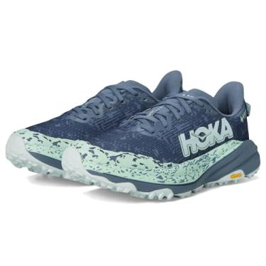 Imagem de HOKA Tênis feminino Speedgoat 6 GTX, Thunder Cloud/Mint Fluorite, 40