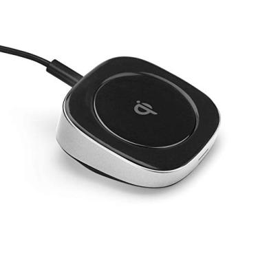 Imagem de Carregador por Indução de mesa sem Fio 10W, compatíveis com o padrão Qi, Preto/Prata, QI10WU, Geonav