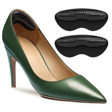 Imagem de Punhos de calcanhar para sapatos femininos, almofadas de calcanhar para sapatos muito grandes, inserções para evitar escorregões e fricção, protetores de calcanhar de gel