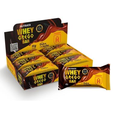 Imagem de Barra Whey Grego Bar - 12 Unidades de 40g Dulce de Leche Havanna - Nutrata-Unissex