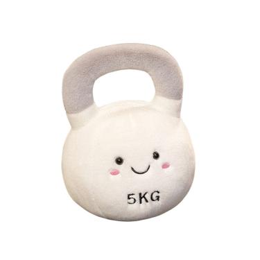Imagem de Boneca de pelúcia com halteres de pelúcia Kettlebell Toy 140 g 23 cm